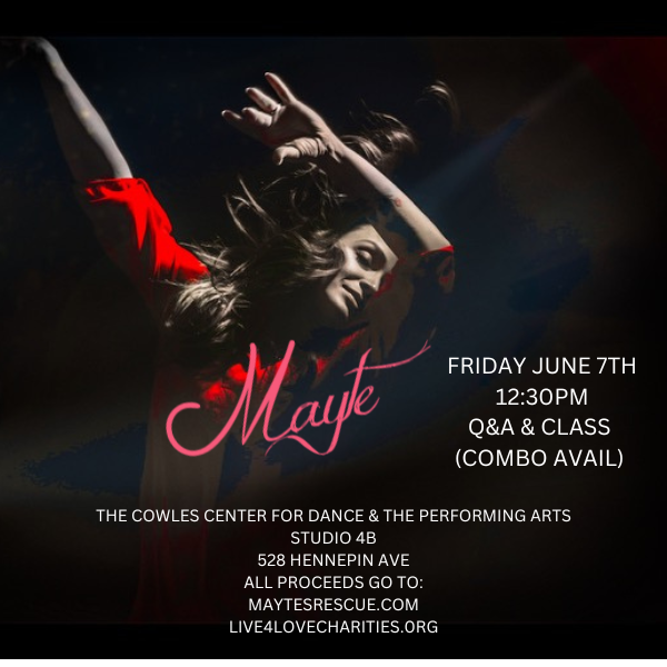 *MPLS! CLASS/Q&A WITH MAYTE -FRIDAY JUNE 7TH! Q&A/CLASS ONLY OPTIONS AVAILABLE!