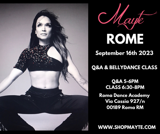 *NEW!* ROME Q&A AND CLASS WITH MAYTE! SEPTEMBER 16TH (ZOOM OPTION AVAILABLE)